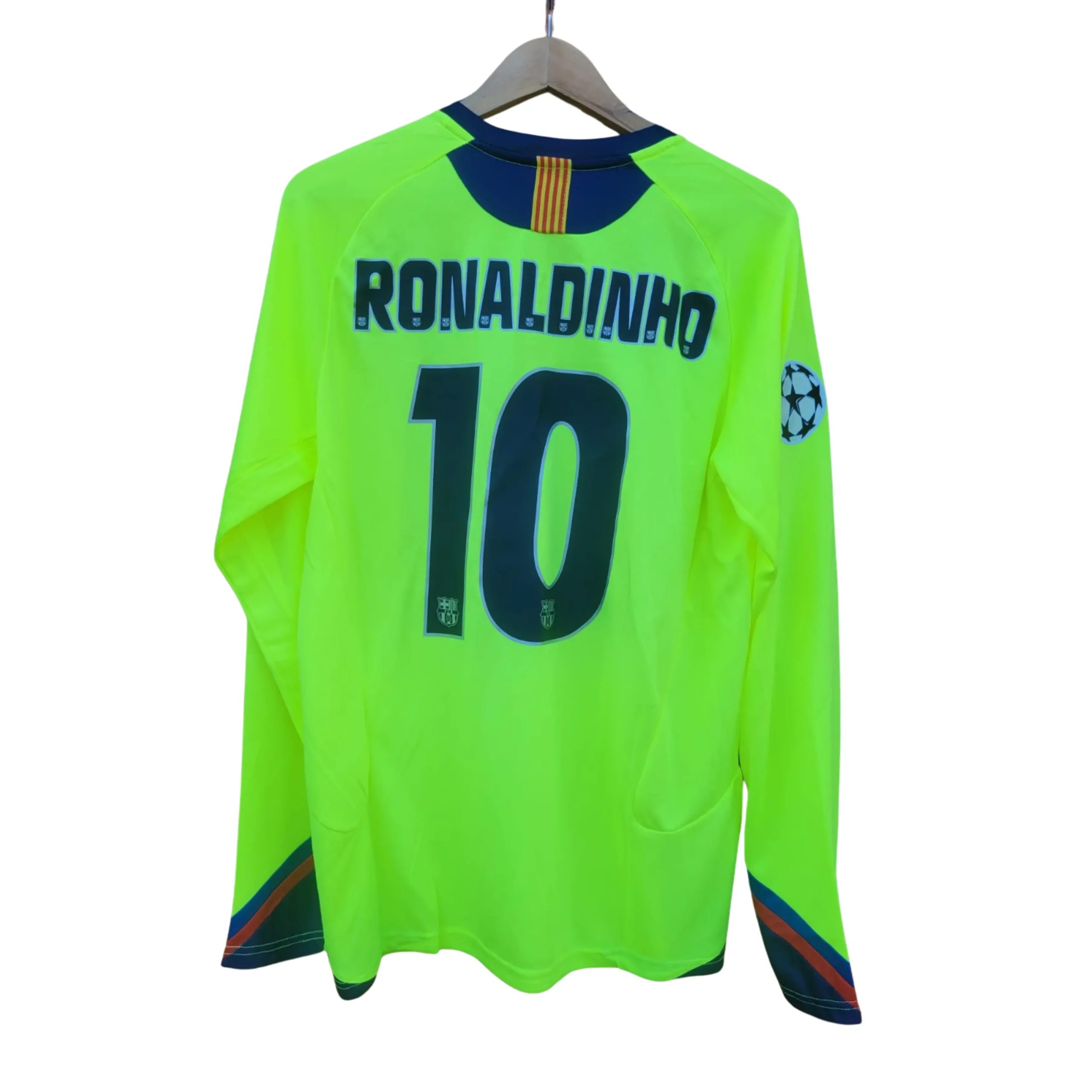Camiseta Barcelona 2006, Ronaldiño Gaucho, fluor - Imagen 2
