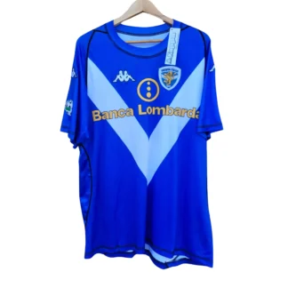Camiseta Brescia Roberto Baggio azul manga corta