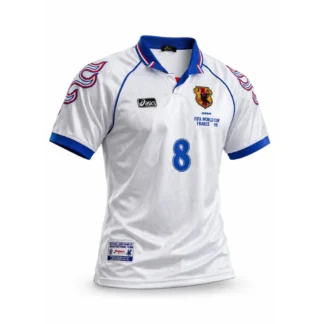 Camiseta selección de Japón 1998 Nakata manga corta blanca