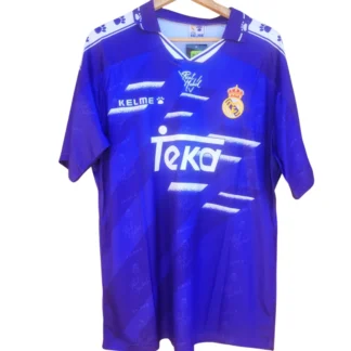Camiseta Real Madrid Iván Zamorano, recambio Kelme