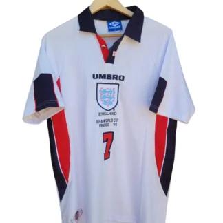 Camiseta Inglaterra 1998 David Beckham